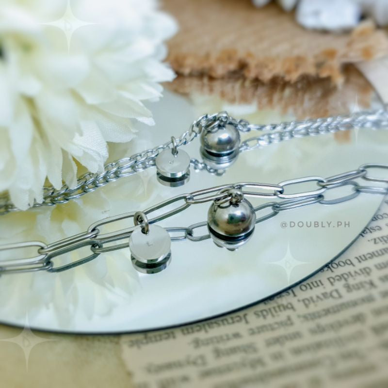Initial Orb Link Couple Magnetic Connection Bracelet | Doubly PH