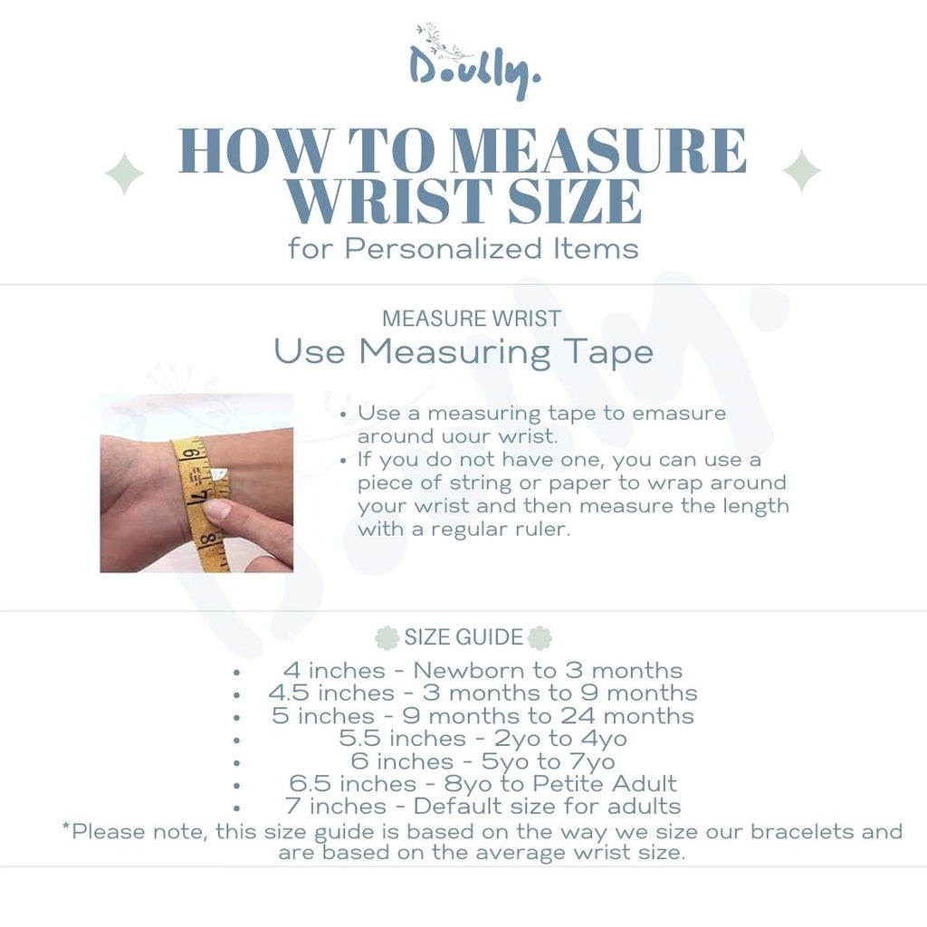 KookyTwo Bracelet Size Guide | How to choose the right bracelet size