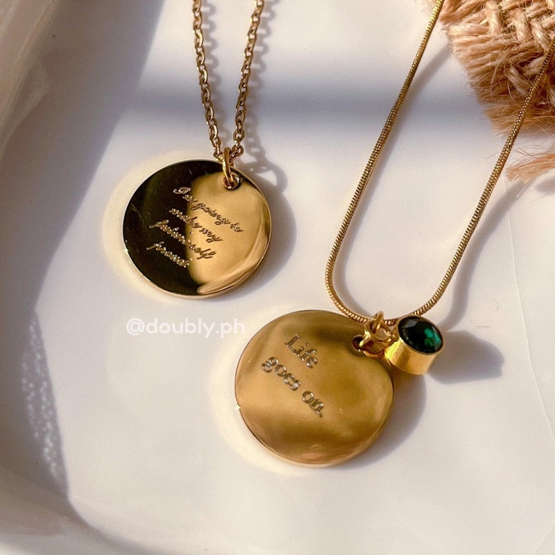 Personalized Circle Blank Necklace | Doubly PH