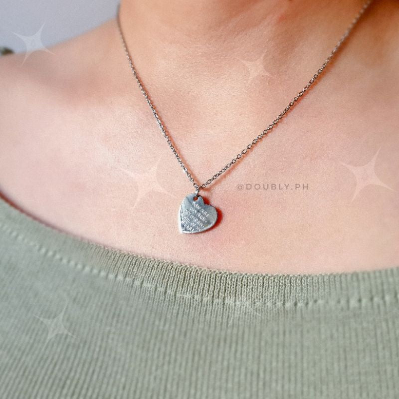 Personalized Tiny Heart Blank Necklace | Doubly PH